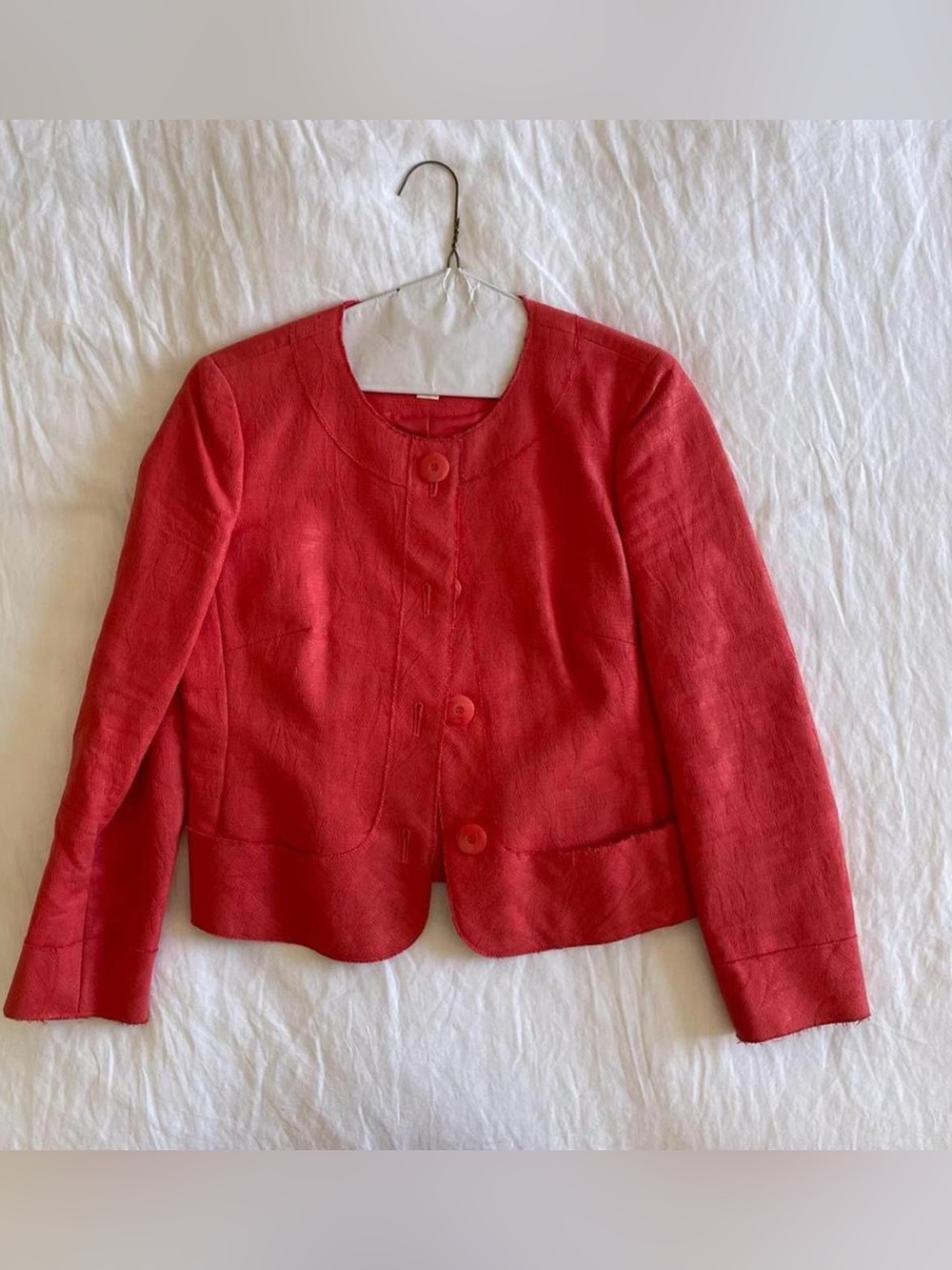 Talbots Round-Neck Button Jacket